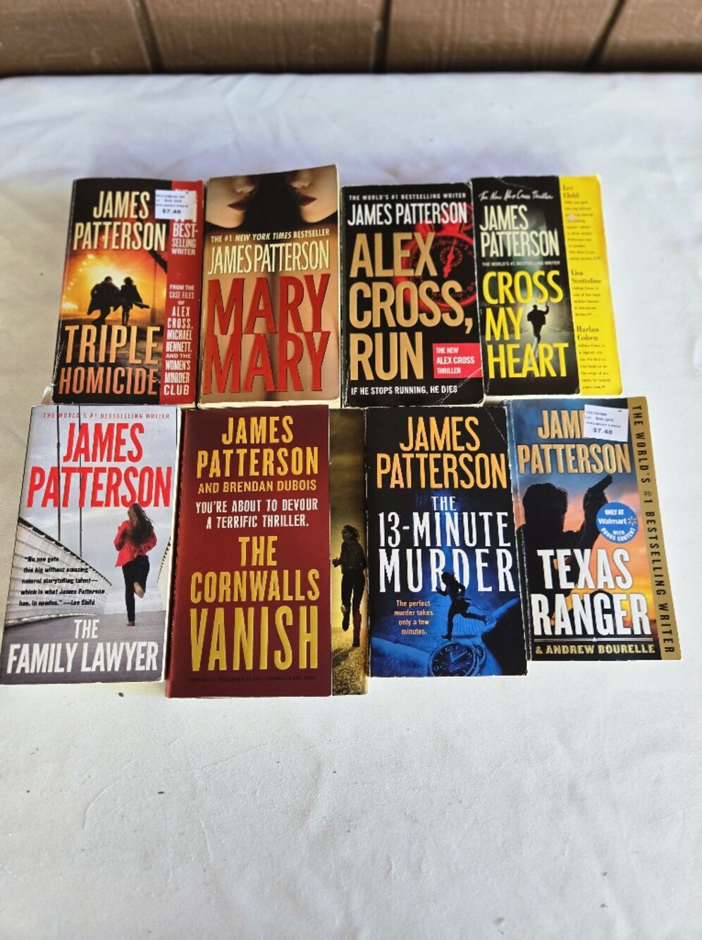 James Patterson Paperback Thriller Novels - Book Bundle of 8